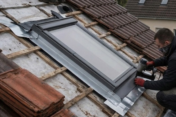 Colmatage de fuites de toiture après sinistre